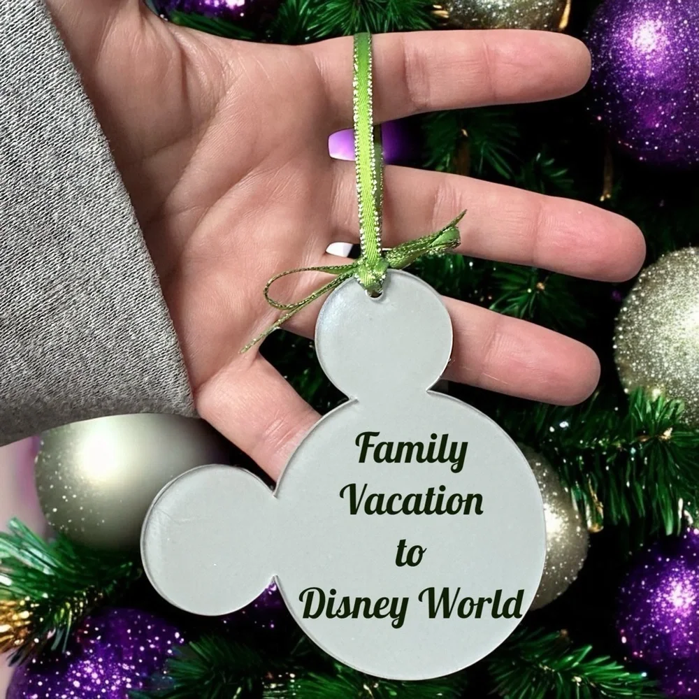 Sparkle & Kingcake: Custom Mouse Ears Ornament for Your Mardi Gras Adventure!